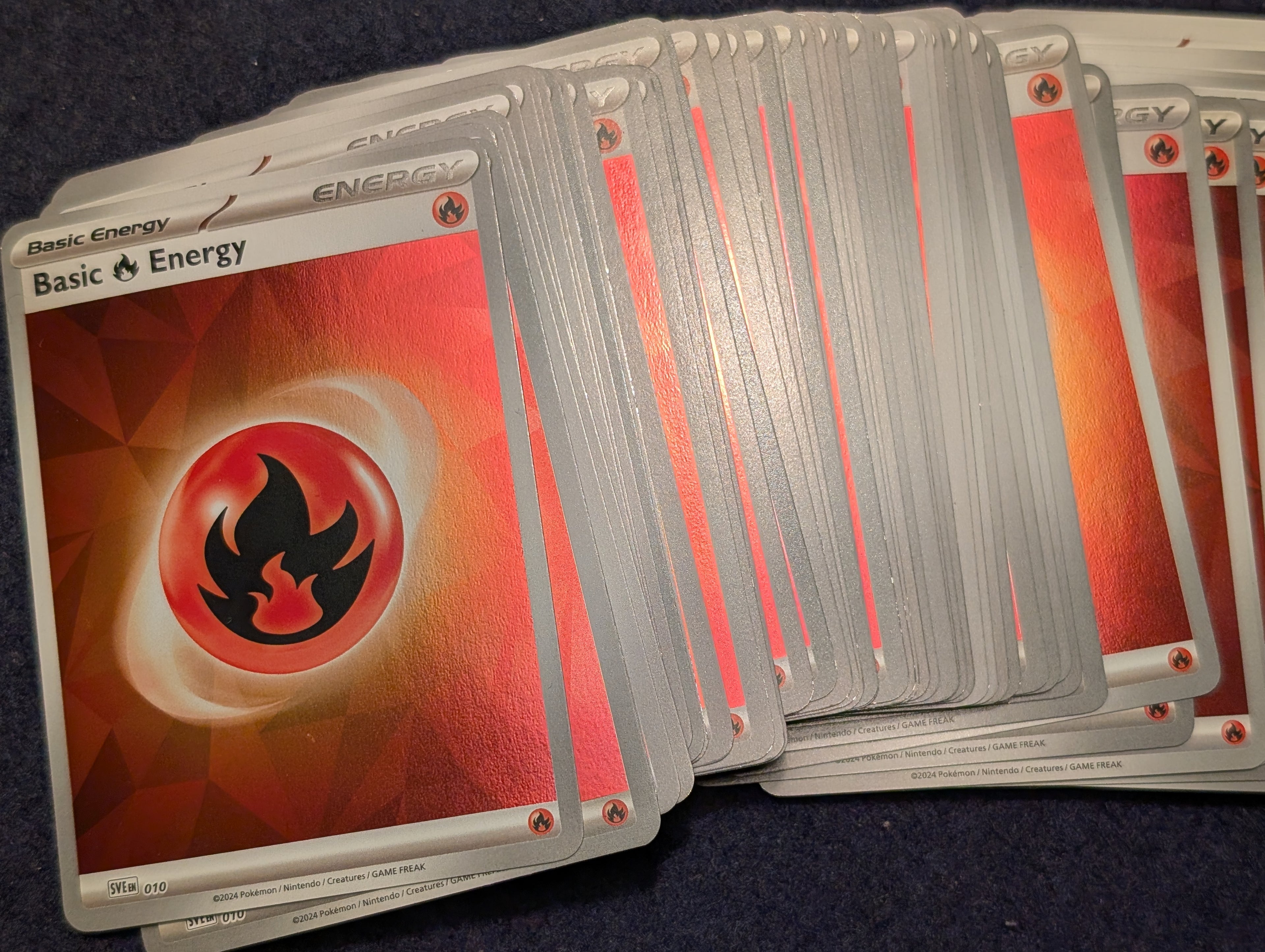 Playset af fire energier i holo