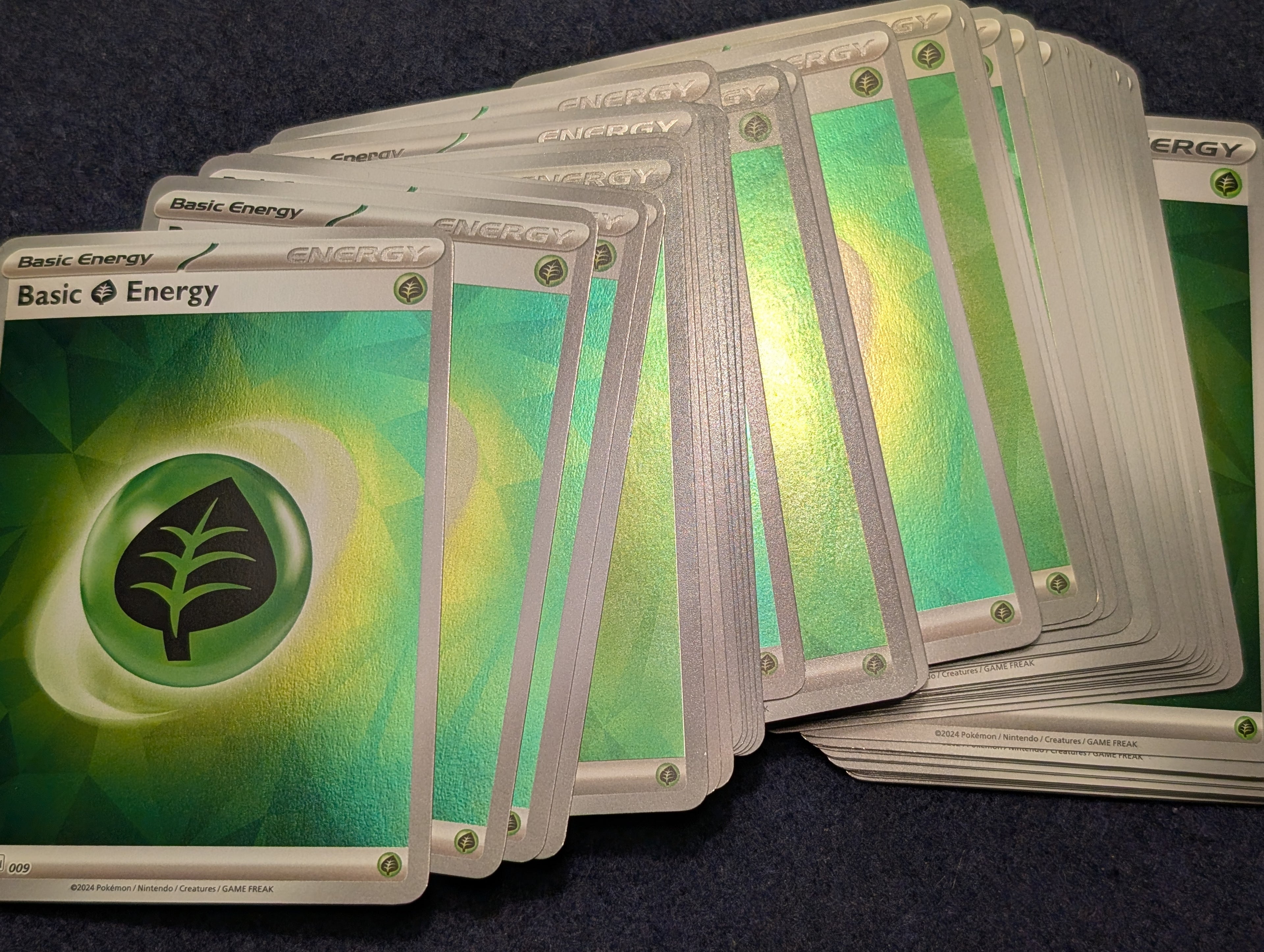 Playset af grass energier i holo