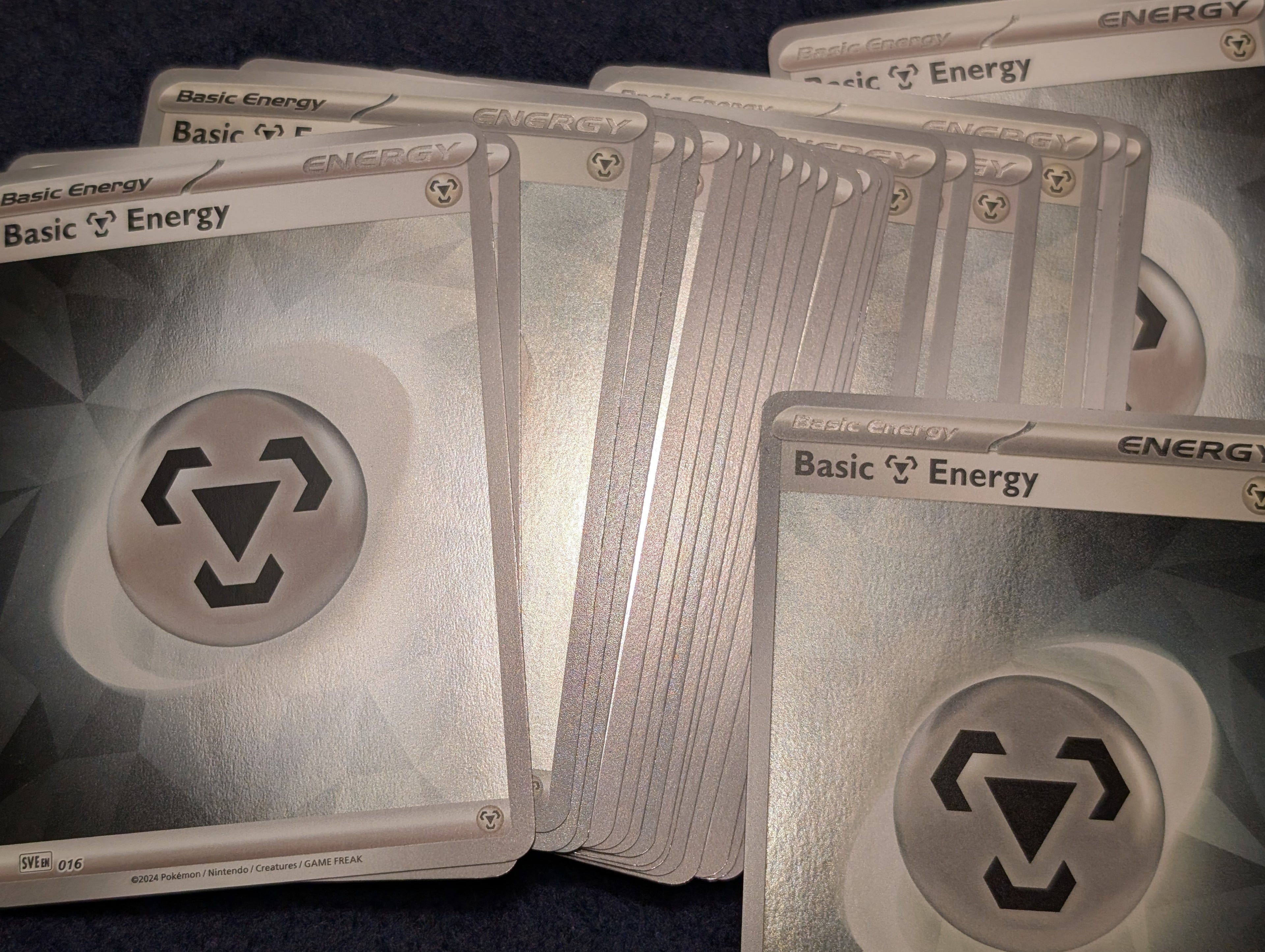 Playset af metal energier i holo